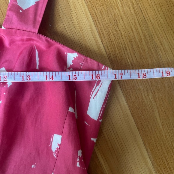 Banana Republic Women’s Silk Blend Pink Brushstroke Floral Mini Dress Size 8P - Picture 8 of 10